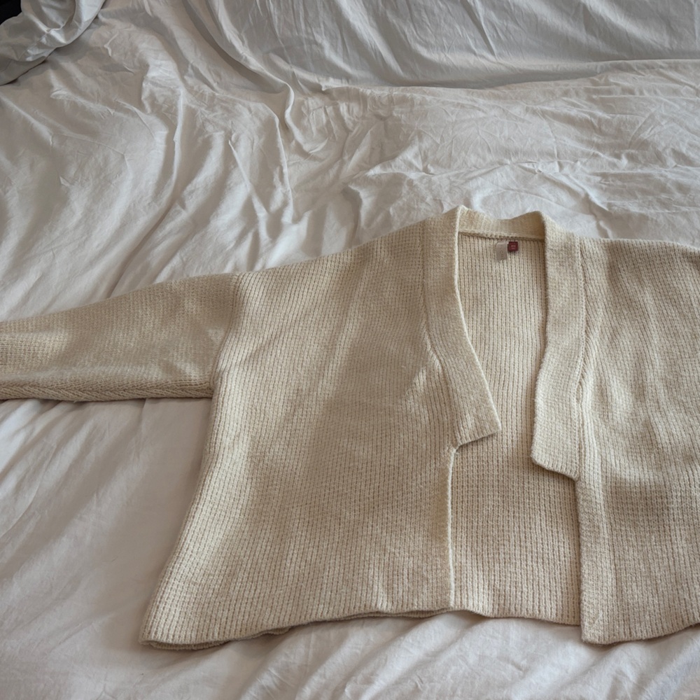 Pilcro Off-White Knit Cardigan